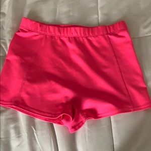 Hot pink booty shorts for cheer!